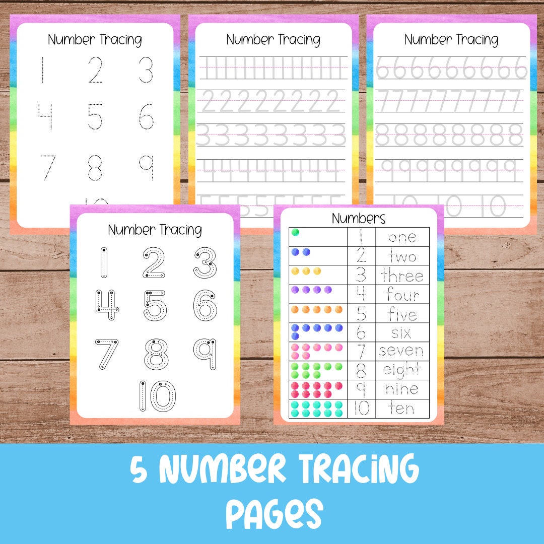 Preschool Handwriting Book Preschool Printable Homeschool - Etsy