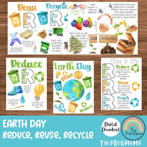 Earth Day the 3 Rs Preschool Worksheet Preschool Printable