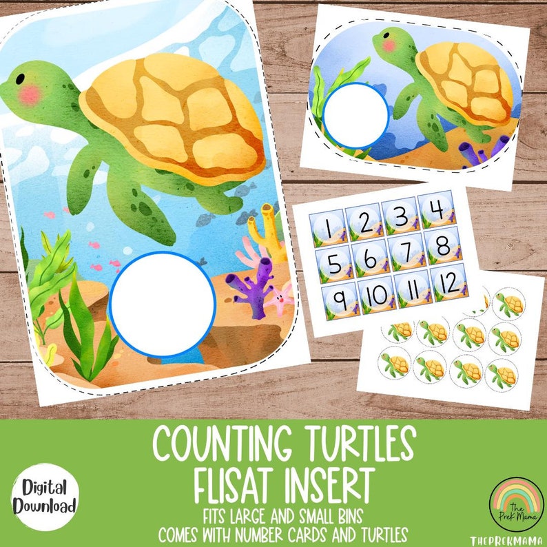 Counting Turtles Flisat Inserts, Flisat Table, Flisat Insert Printable ...