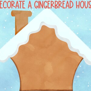 Decorate A Gingerbread House Christmas Preschool Printable - Etsy