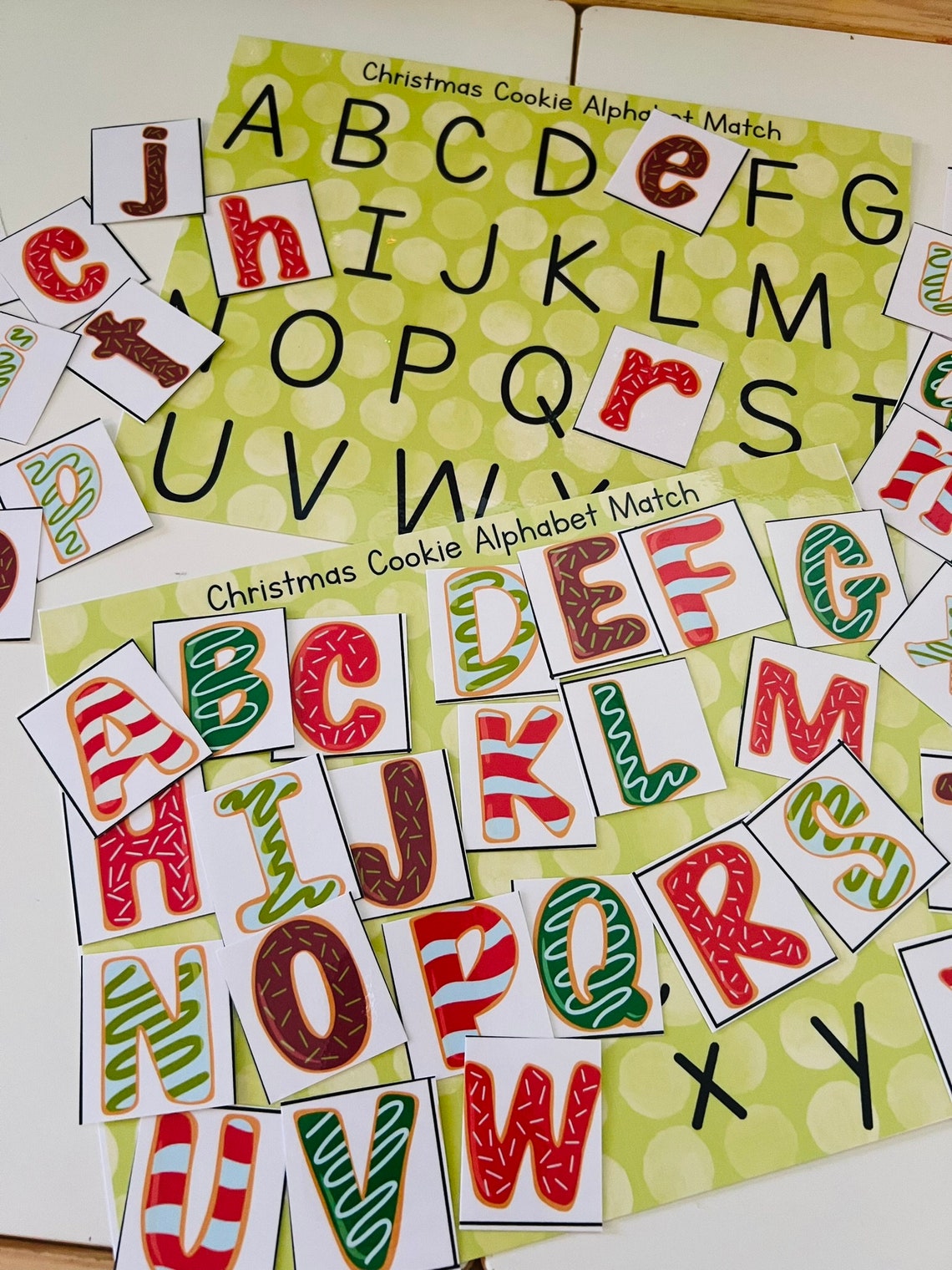 Christmas Cookie Alphabet Match , Preschool Printable, Christmas ...