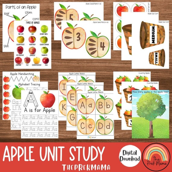 Apple Unit Study Preschool Curriculum Preschool Printable