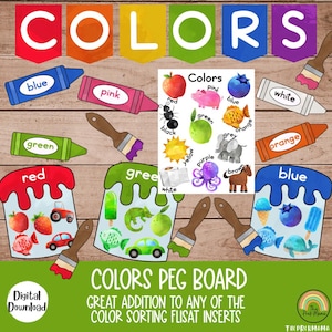 Colors Peg Board, Colors Posters, Colors Preschool, Colors Flisat Table, Sensory Table, Colors Activities, Flisat Peg Board