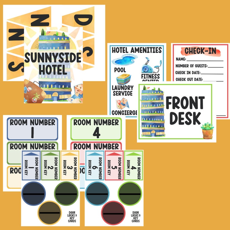 Hotel Dramatic Play Pretend Play Hotel Classroom Dramatic Etsy