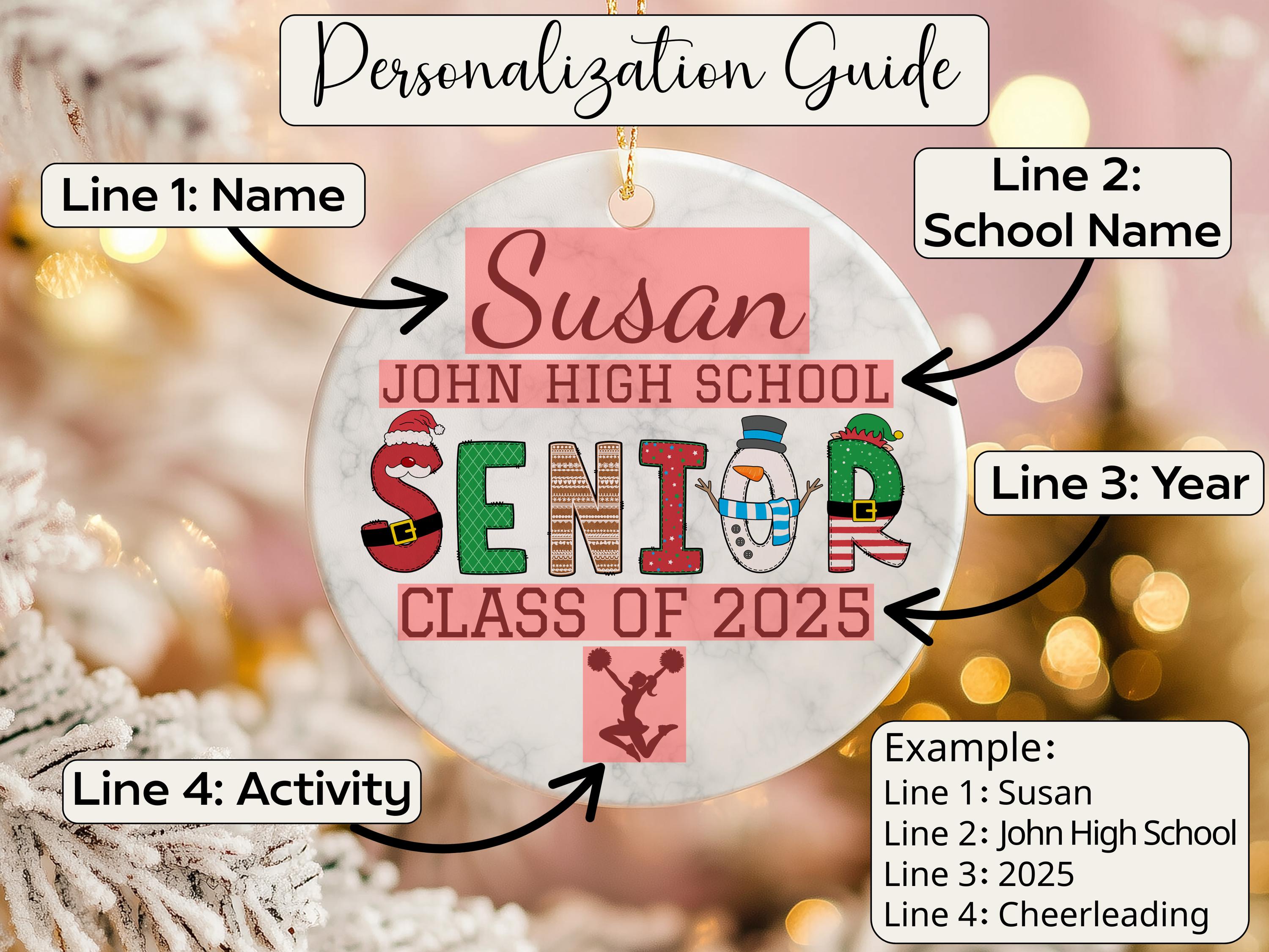 High School Senior Ornament Personalized 2026 Senior Ornament High ...