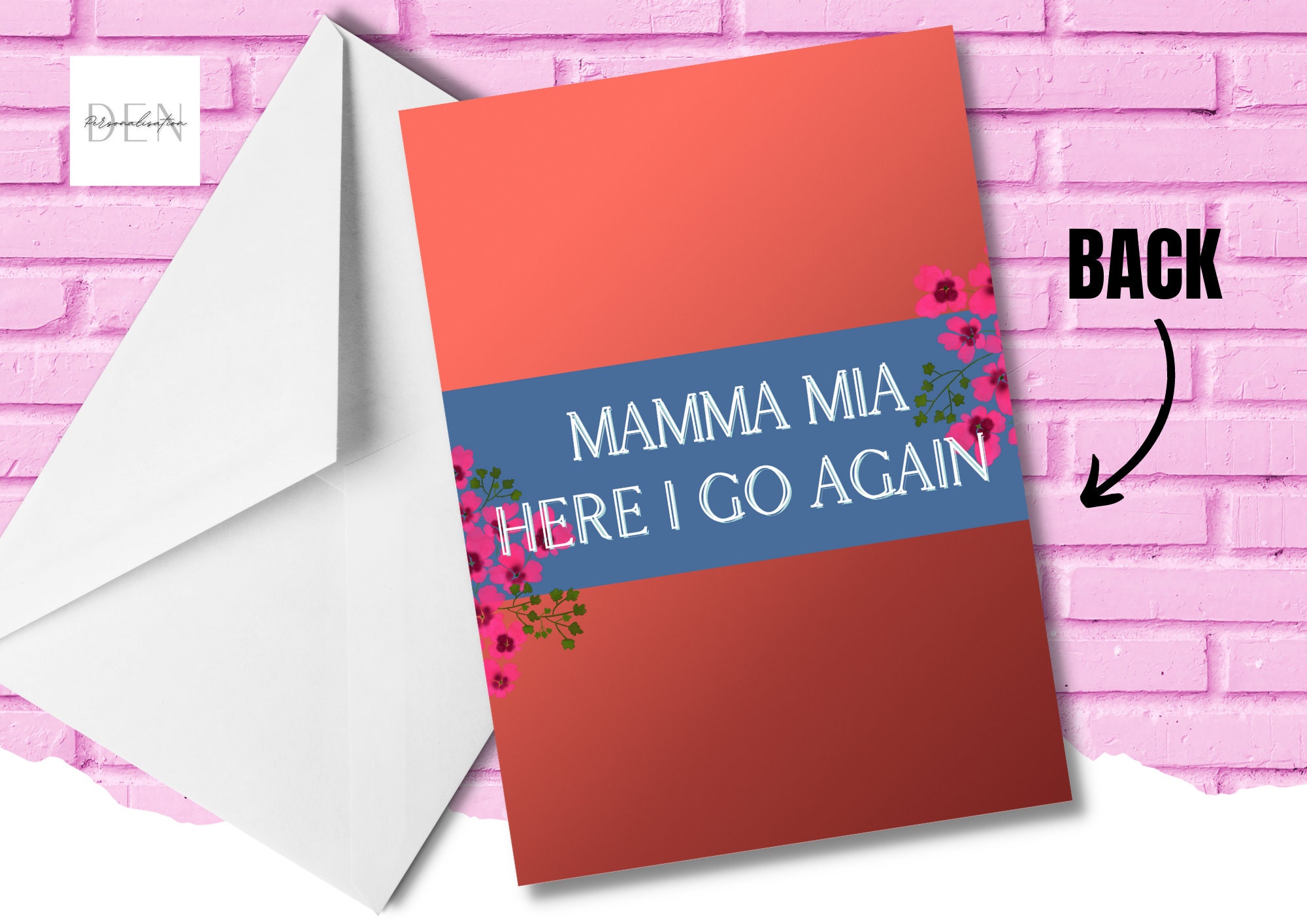 Mamma Mia The Party Reveal Ticket Mamma Mia Reveal Card Etsy UK