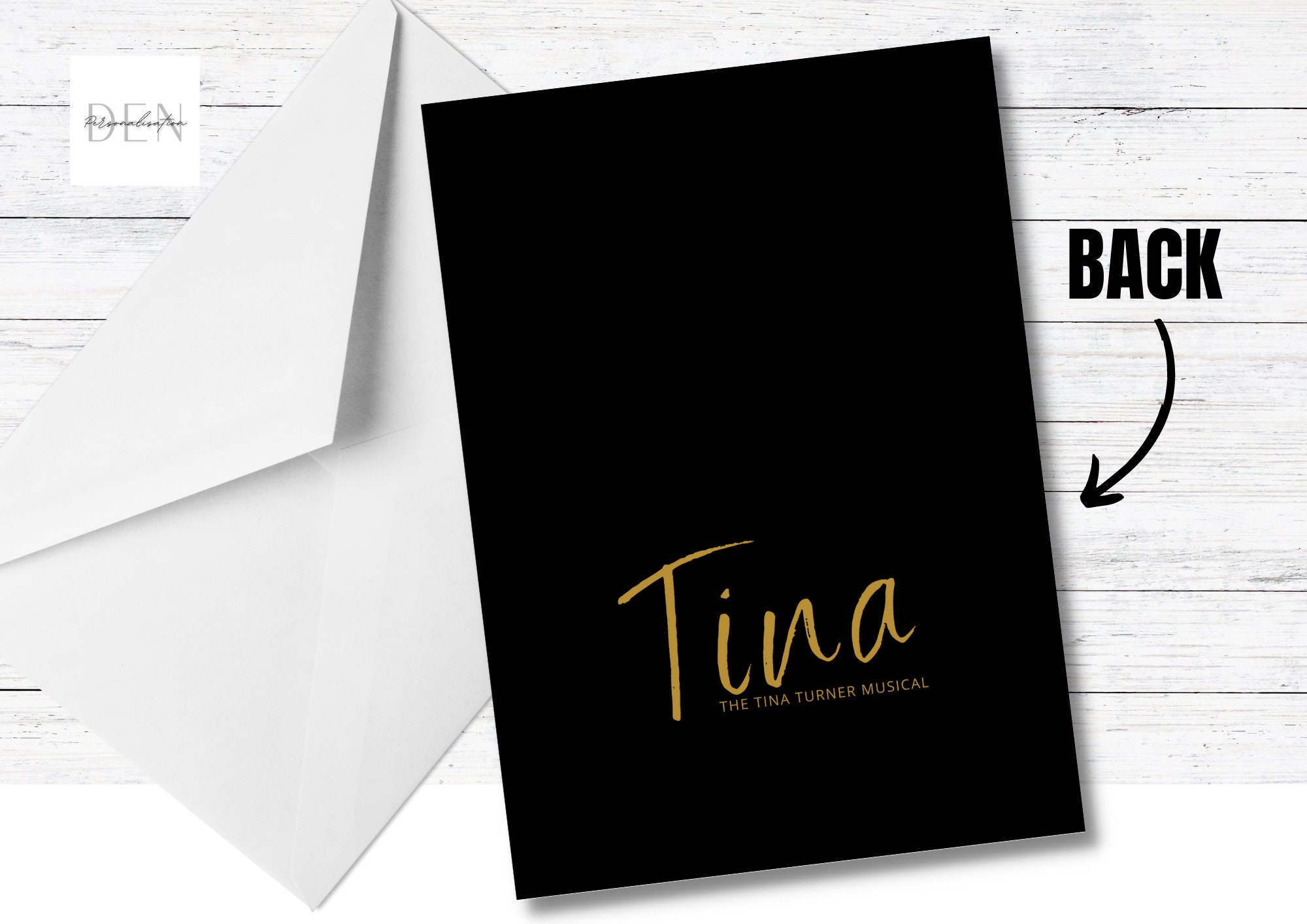 Tina Turner Musical Reveal Ticket, Tina Turner Reveal Card, Tina Ticket