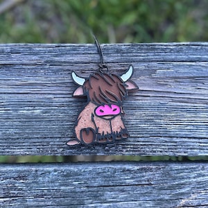 Highland Cow Car Freshie, Car Freshie, Highland Cow