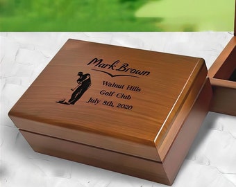 Personalized Golf Balls Box, Golf Gift for Men, CUSTOM GOLFING BOX, Golfer Birthday Gift, Golfing Retirement Gift for Men or Dad or Husband