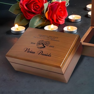 Memorial Gift Box, Personalized Memorial Gift, Gifts for Lost Loved Ones, Memorial Gift for Loss of Mother, In Memory of Dad, Sympathy Gift