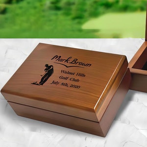 Personalized Golf Balls Box, Golf Gift for Men, CUSTOM GOLFING BOX, Golfer Birthday Gift, Golfing Retirement Gift, Gift for Golfers