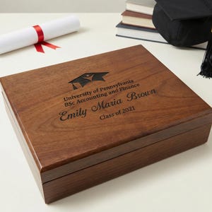 Graduation Keepsake Box, Graduation Gift for Daughter or Son, College & University Graduate