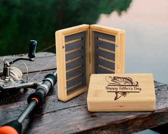 Fishing Box, Fishing Tackle Box, Engraved Fishing Lures, Fishing Gear Box, Fishing Case, Fishing Gift for Dad, Personalized Fishing Gift