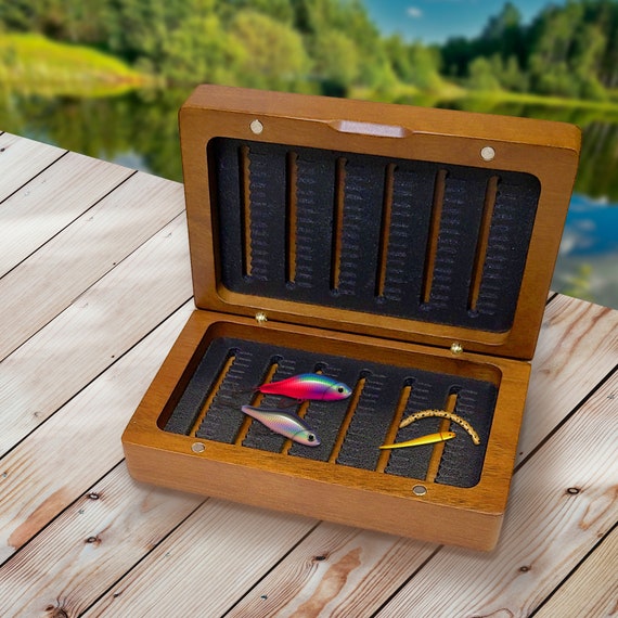 Engraved Fishing Box Fishing Tackle Box Laser Engraved Jig Box