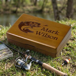 Handmade Wooden Fly Fishing Tackle Box -  Aspera Design