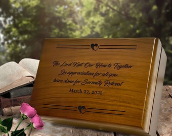 Personalized Religious Scripture Prayer Gift, Custom Wooden Quote Box, Bible Verse Keepsake Box, Psalm Bible Prayer Memory Box, God's Gift