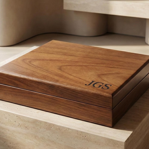 Large Keepsake Box, Wooden Memory Box, Birthday Gift for Him, Retirement, or Groomsmen Wedding Gifts