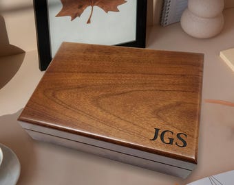 Keepsake Box - Personalized Wooden Box, Husband or Dad Birthday Gift, Retirement Gifts for Men