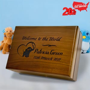 Baby Keepsake Box, Newborn Memory Box, Personalized Gifts for Babies, New Baby Gifts, Customized Gifts for Newborn, Gift Ideas for New Moms