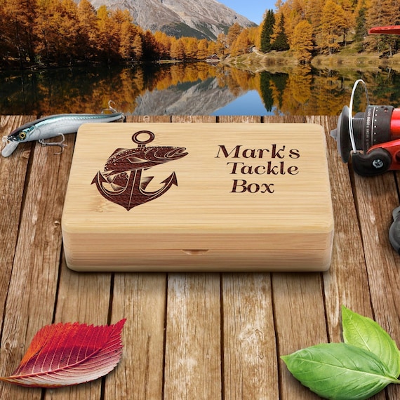 Fishing Memory Box, Engraved Fishing Box, Personalized Fishing