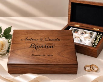 Wedding Keepsake Box, Personalized Wedding Gift, Wedding Memory Box