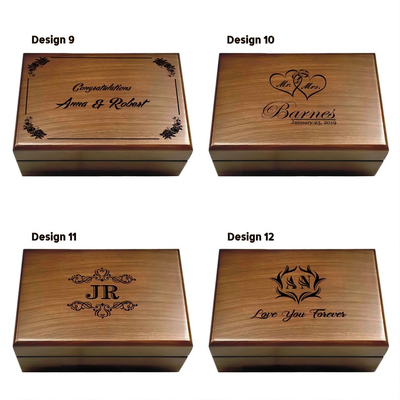 A walnut jewelry box is a perfect gift for couples. It is ideal for storing and organizing precious accessories.