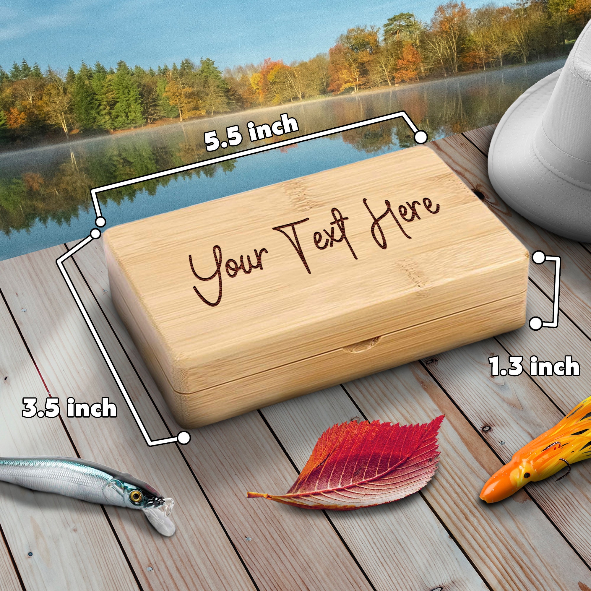 Engraved Fishing Box Fishing Tackle Box Laser Engraved Jig | Etsy