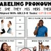 Labeling Pronouns Task Cards: He - She - They - His - Hers - Theirs ...