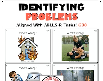 Identifying Problems Task Cards (Aligned with ABLLS-R G30)