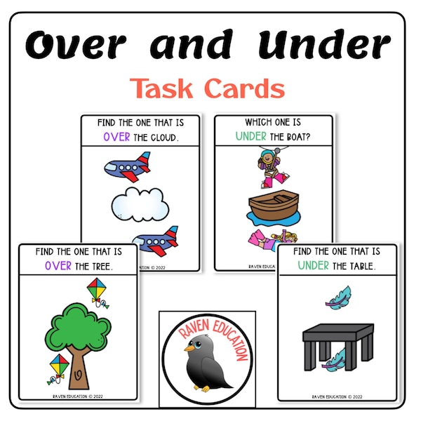 OVER and UNDER Task Cards