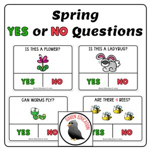 Spring: YES or NO Question Task Cards