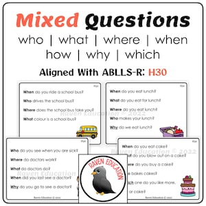 Cartes de questions mixtes (ABLLS-R aligné sur H30)