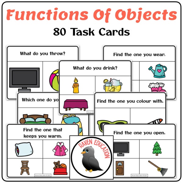 Functions Of Objects Task Cards (ABLLS-R C37)