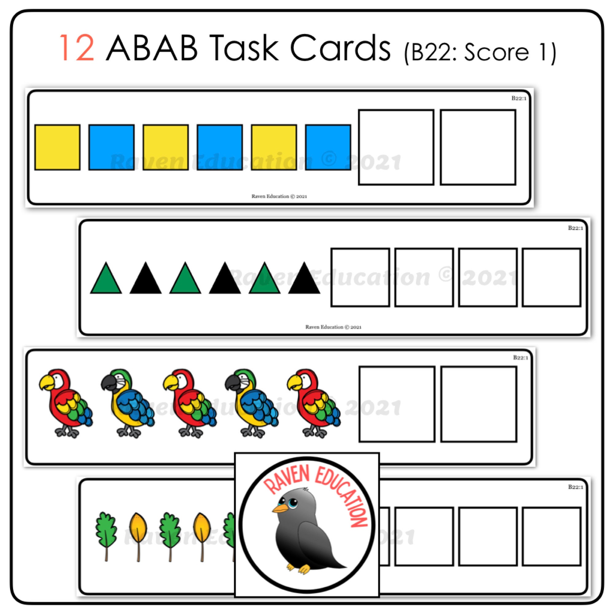 Extend A Sequence Pattern Task Cards - Etsy