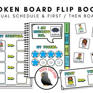 Token Board Daumenkino | Visueller Zeitplan | Erst - Dann Brett | Verhaltensmanagement | Positive Verstärkung | Sonderpädagogik