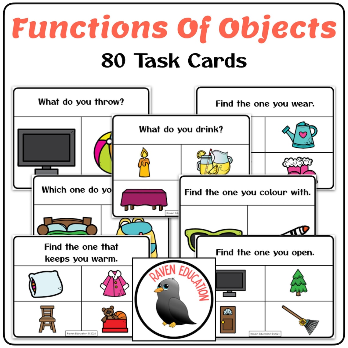 Functions of Objects Task Cards ABLLS-R C37 - Etsy