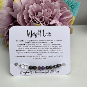 Weight Loss Support Crystal Bracelet