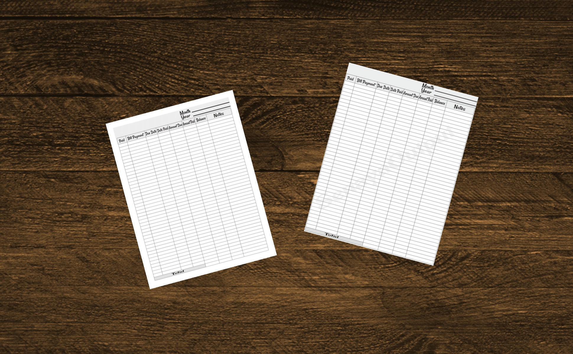 Bill Payment Tracker, Printable Monthly Sheets, Expense Tracker ...
