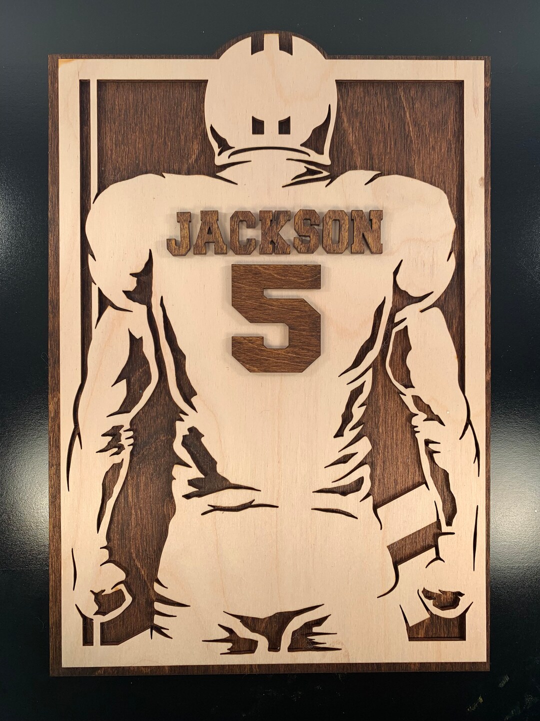 Personalized Sports Sign, Custom Football Sign, Sports Trophy, Soccer, Baseball, Basketball