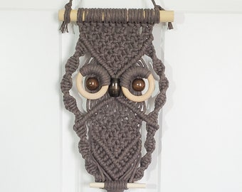 Handmade Owl Wall Hanging - Recycled Cotton in Multiple Color Options!