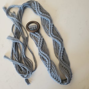 Wavy Boho Macrame Belt - SOFT Recycled Cotton!