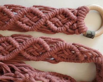Boho Macrame Belt - SOFT Recycled Cotton!