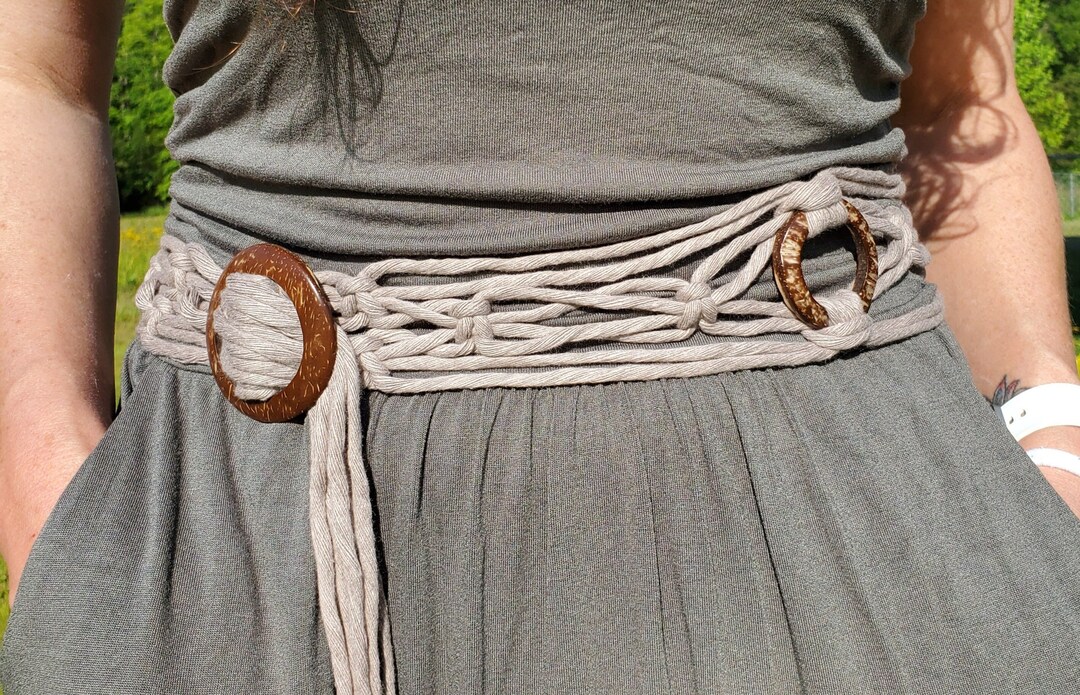 Kapital macrame maxi belt main image 1