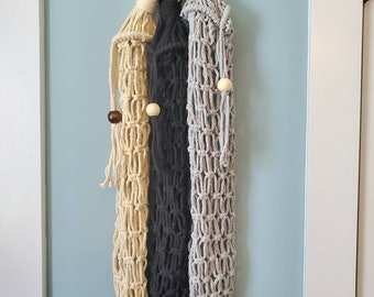 Macrame Grocery Bag Holder & Dispenser - Multiple Color Options!