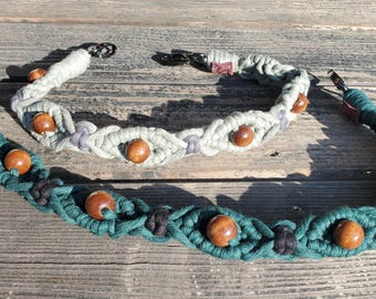 Macrame Bag Strap, Recycled Cotton Crossbody Purse Strap