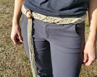 Boho Macrame Belt - SOFT Recycled Cotton!