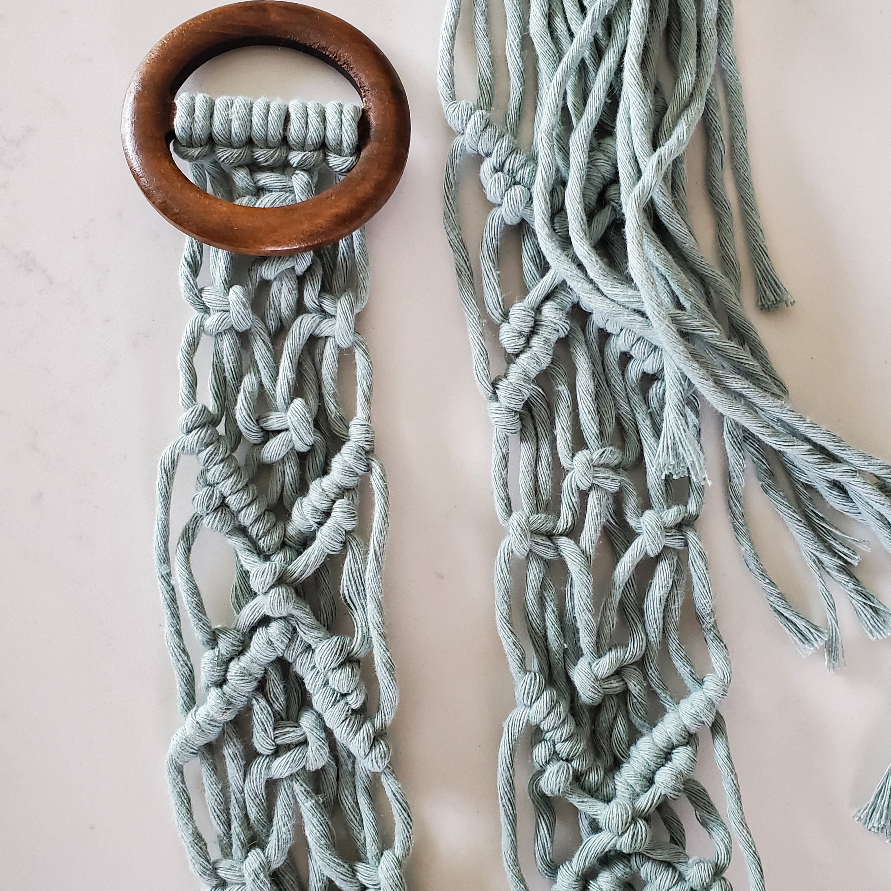 Boho Macrame Belt With 3