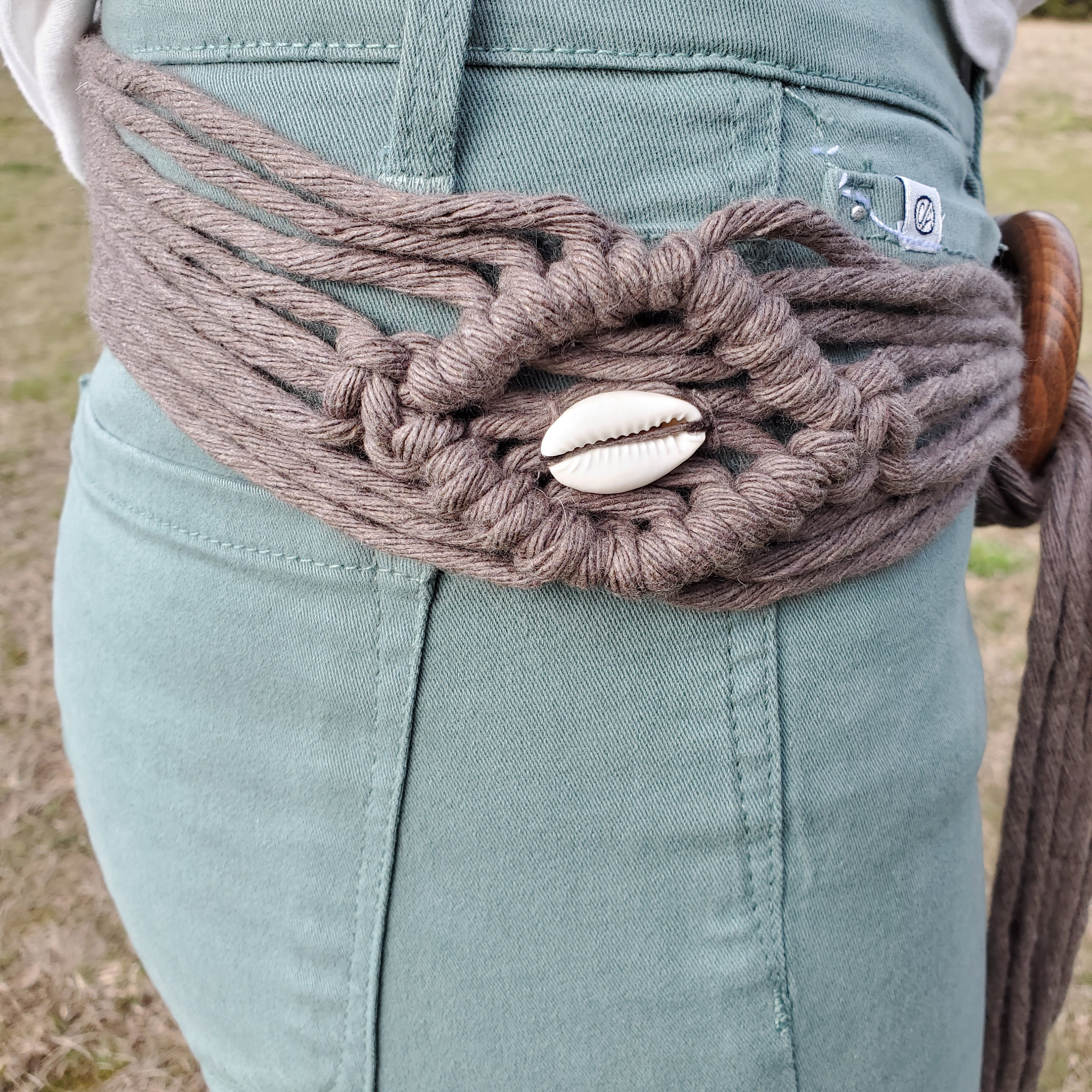 Handmade Macrame Belt With Seashells - Etsy