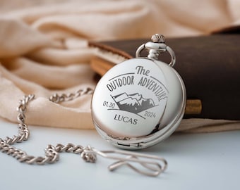 Bulk Personalized Pocket Watch | Groomsmen Gifts Proposal | Custom Pocket Watch for Man | Gifts for Dad | Men's Watch | Groomsmen Gift Set