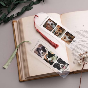 Marcapáginas personalizado con foto, regalo para el mejor papá, marcapáginas personalizado con imagen, regalo para el Día del Padre, recuerdo de cumpleaños [W] imagen 9